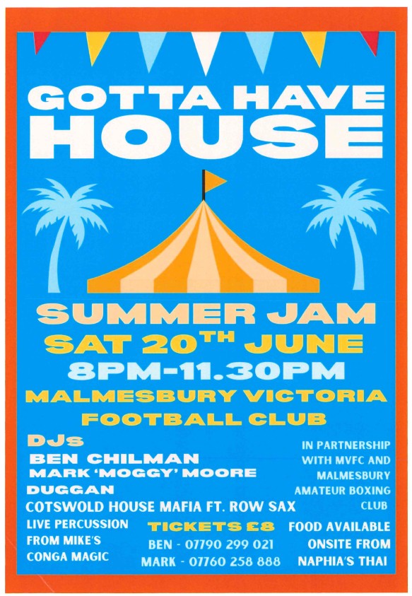 Gotta Have House - Summer Jam at Malmesbury Victoria Football Club